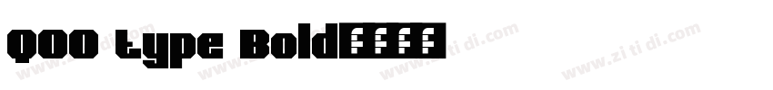 QOO type Bold字体转换